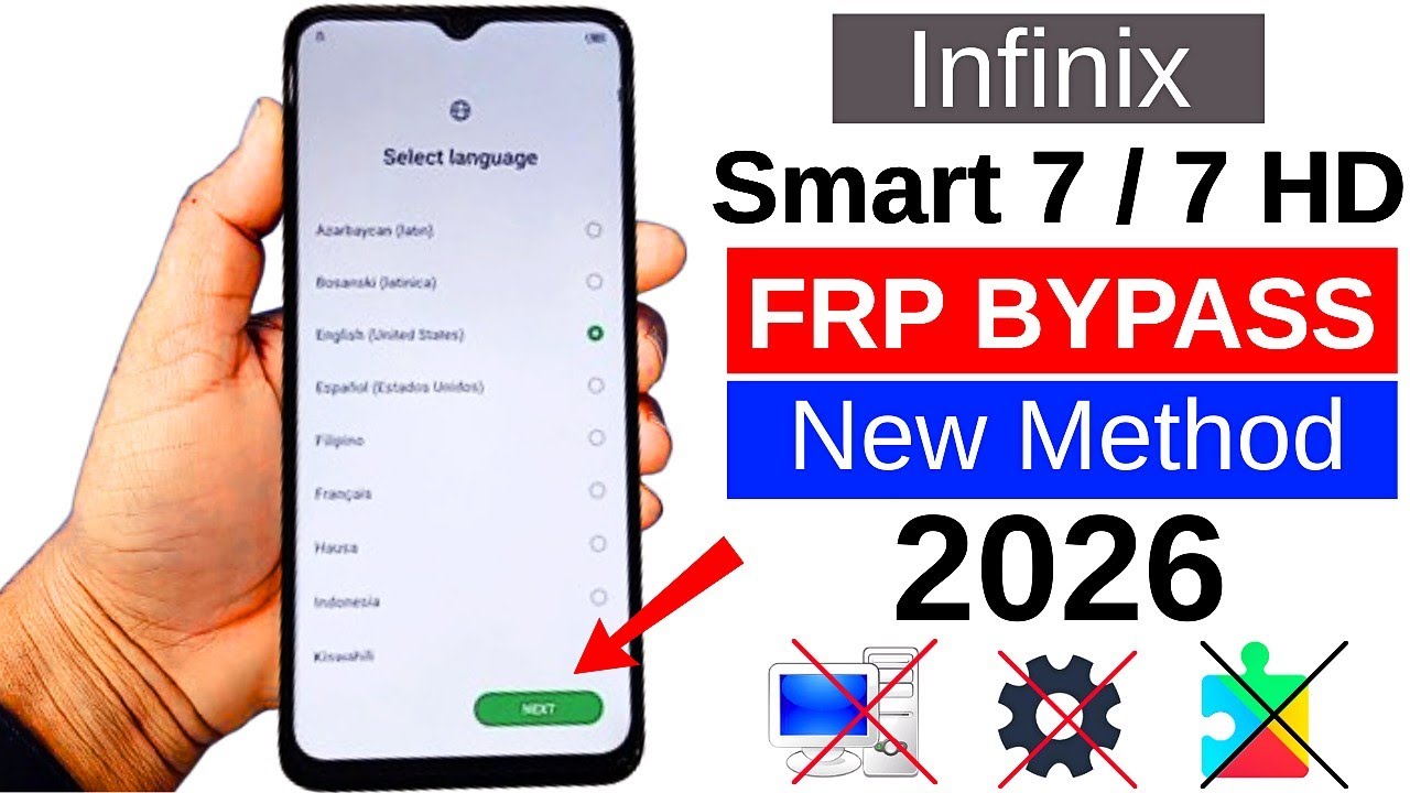 Infinix Smart 7 / 7 HD FRP Bypass 2026 | Fix - YouTube Update | Google Account Remove (Without PC)