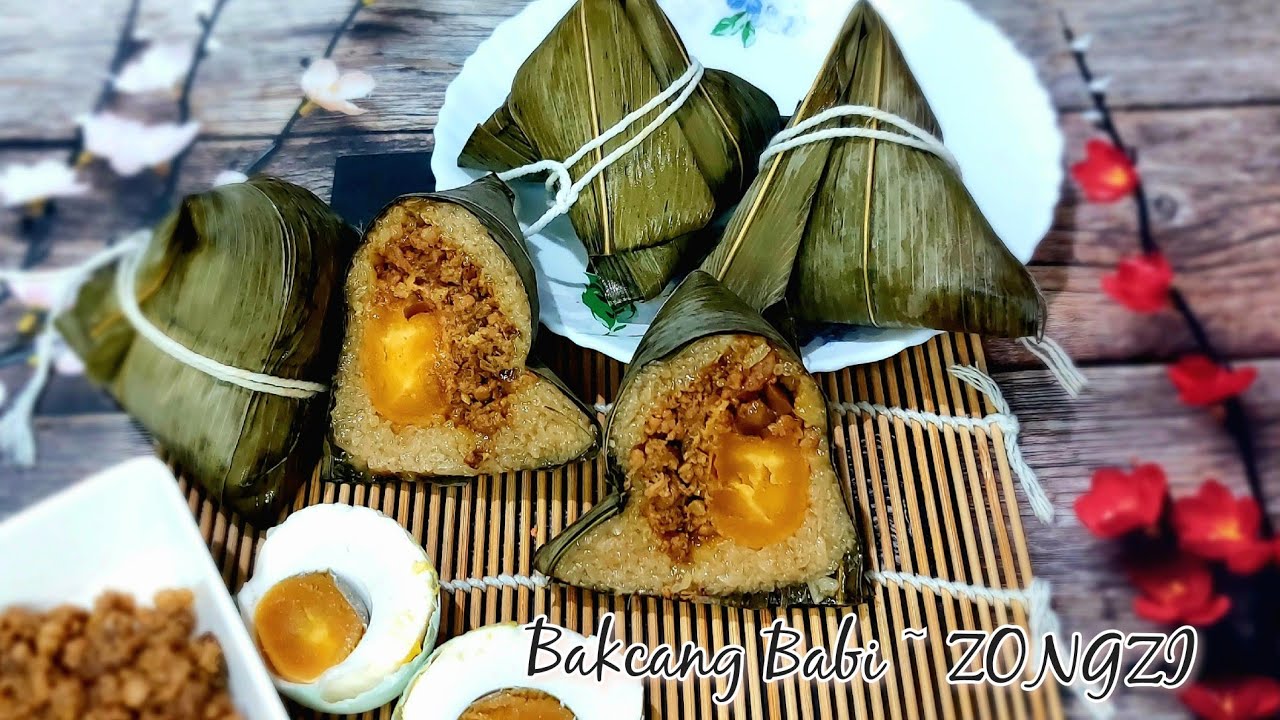 Bakcang Babi Telur Asin  ~ Kenyal dan Legit | How to make Zongzi | Nael Onion