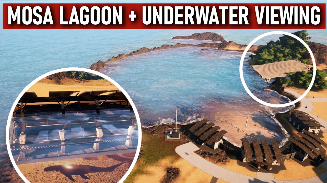 MOSASAURUS LAGOON in Jurassic World Evolution | Speed build