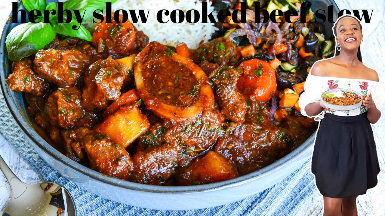 SLOW COOKED HERBY BEEF STEW | KALUHI'S KITCHEN