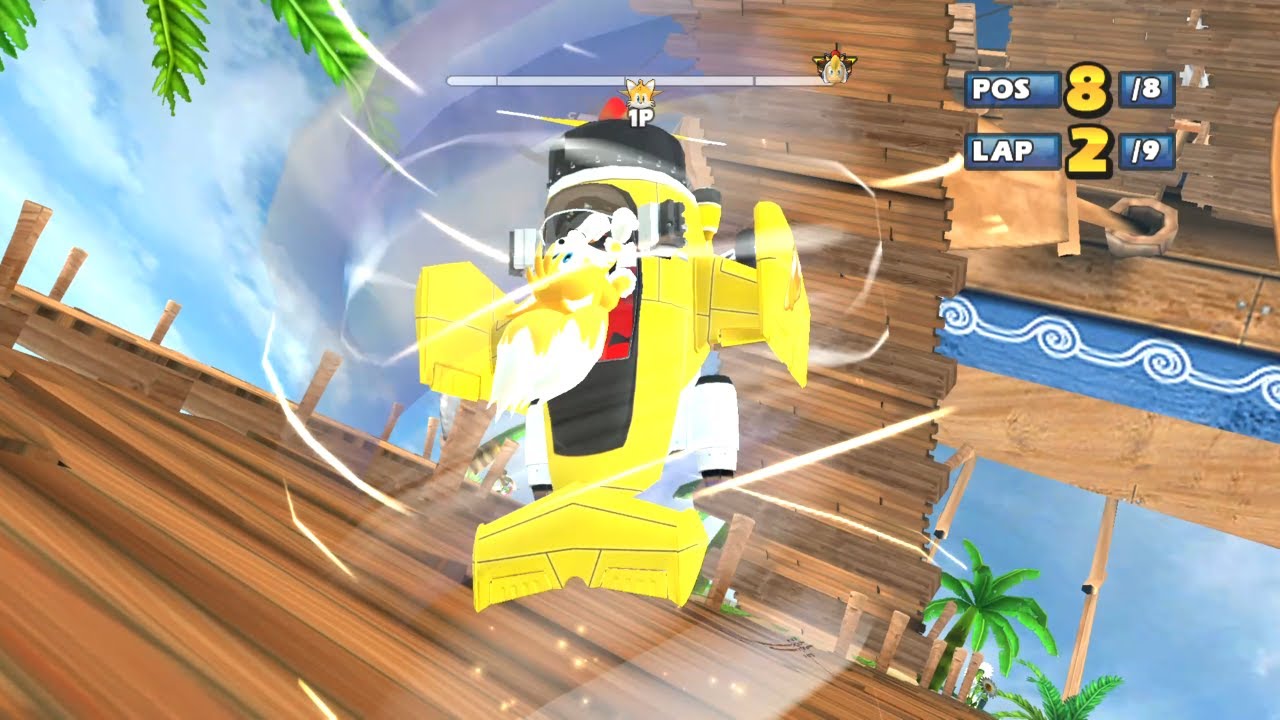 TAILS Monkey Target 9 Laps Expert (Request) Sonic & Sega All-Stars Racing (PC)