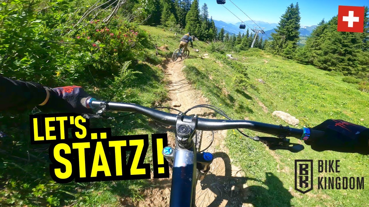BIKE KINGDOM Lenzerheide: Alp St&auml;tz Straightline ⚫ First Ride, Full Run / Mountainbike MTB Enduro CH