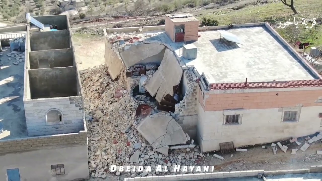 قرية ياخور بناحية المعبطلي المنكوبة 💔#عفرين #حلب #سوريا #زلزال_مدمر