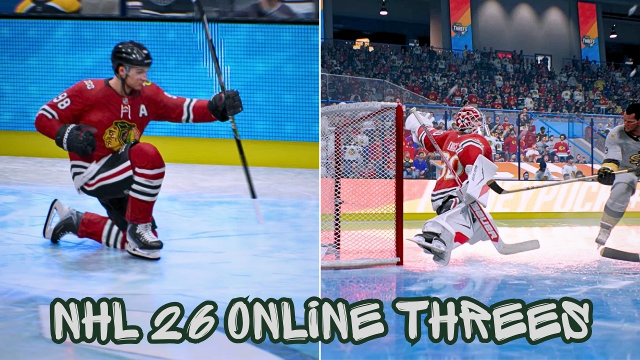 NHL 26 - Phoenix Hockley! | All-Time All Stars vs. Blackhawks | Online Threes | PS5