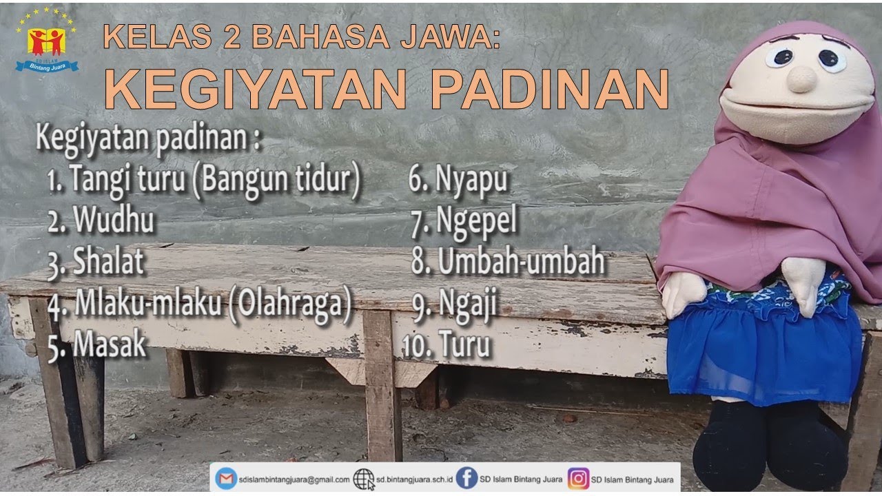 KELAS 2 BAHASA JAWA: KEGIATAN PADIANANKegiyatan padinan