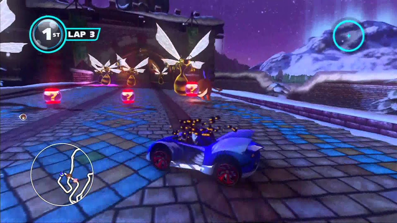 Sonic & All Stars Racing Transformed: Chilly Castle (Xbox Live Match) [1080 HD]