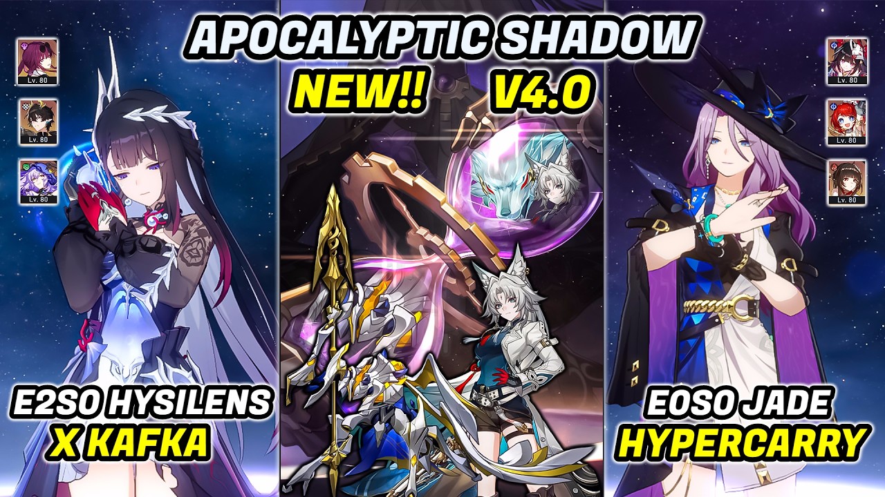 New!! Apocalyptic Shadow 4 3 Stars | E2S0 Hysilens & E0S0 Jade | HSR 4.0