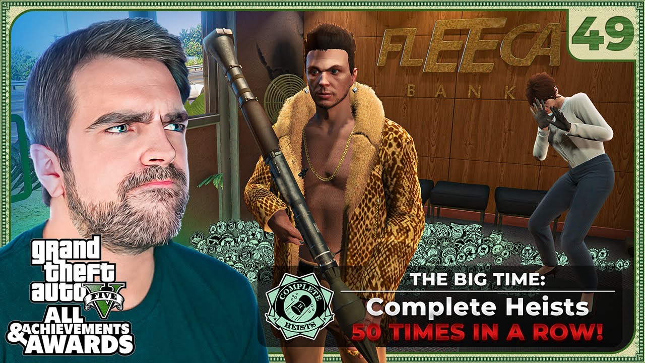 I Speedran 50 Heists in GTA 5 Online! - GTA 5 All Awards Part 49 - [Full Livestream]