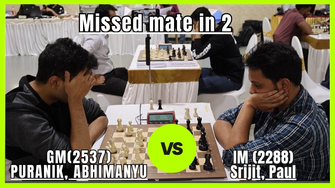 GM Puranik, Abhimanyu 2537 VS  IM Srijit, Paul (2288) Morde Foundation 2nd All India Open FIDE Rapid