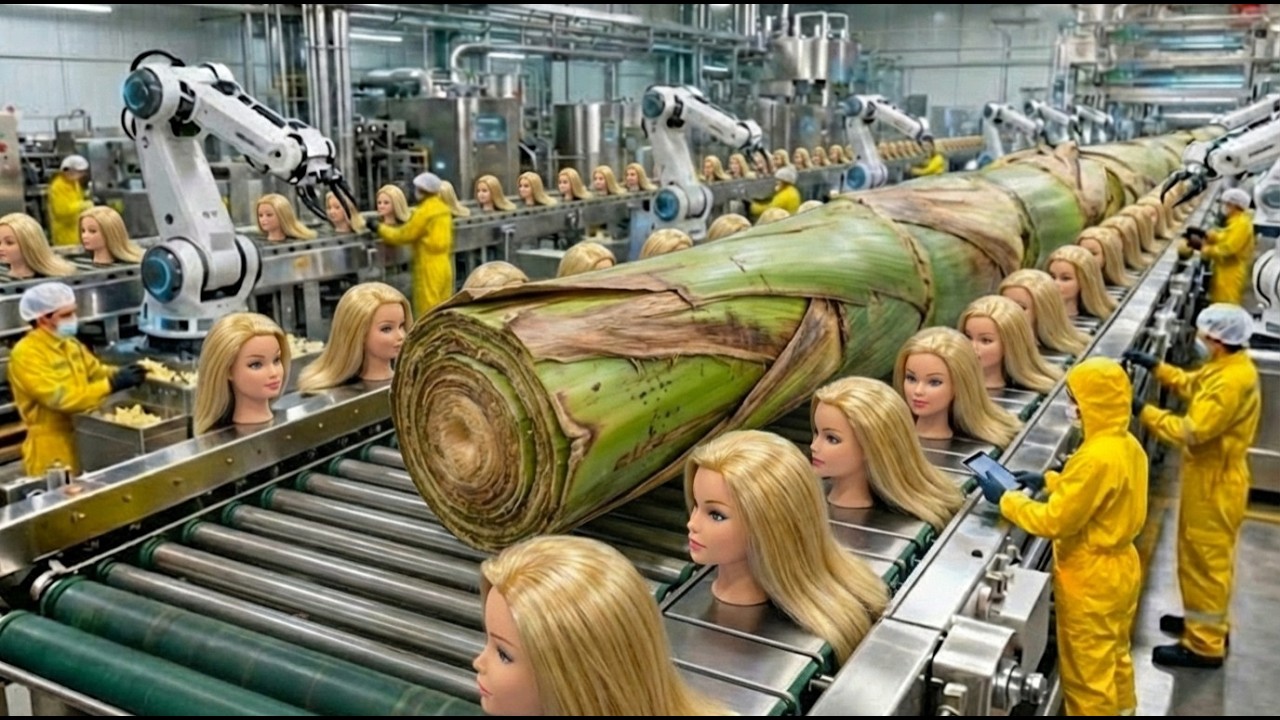 Inside the Largest Wigs Factory — From Raw Banana Stem to Wigs (Full Process)