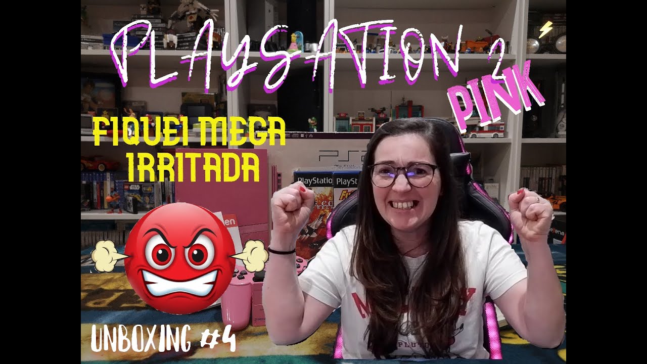 ✅UNBOXING #4: PlayStation 2 SLIM PINK - FIQUEI MEGA IRRITADA