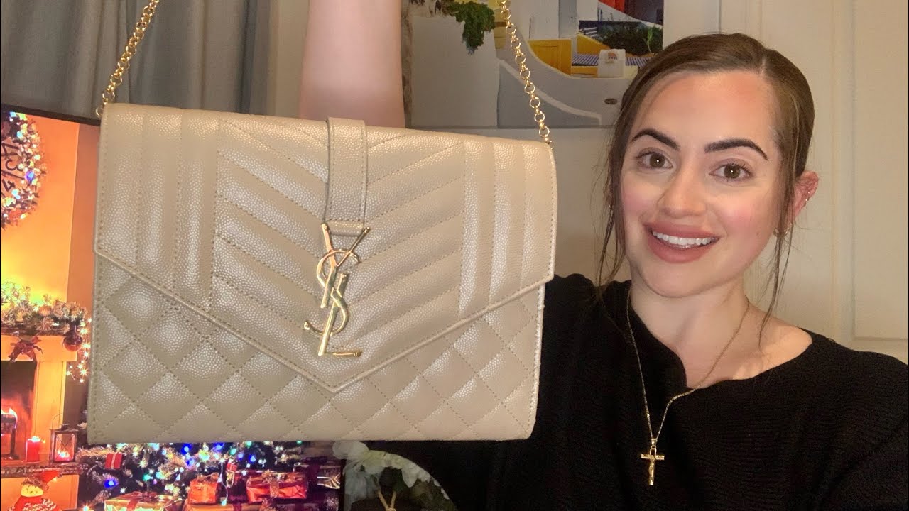 SAINT LAURENT MONOGRAM CLUTCH | What Fits Inside | How To Convert | Size Comparison | YSL Wristlet