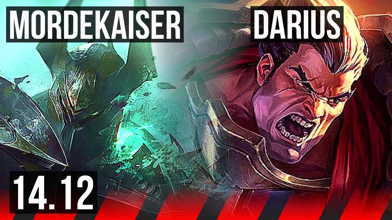 MORDEKAISER vs DARIUS (TOP) | 8 solo kills, 44k DMG, 900+ games | EUW Master | 14.12