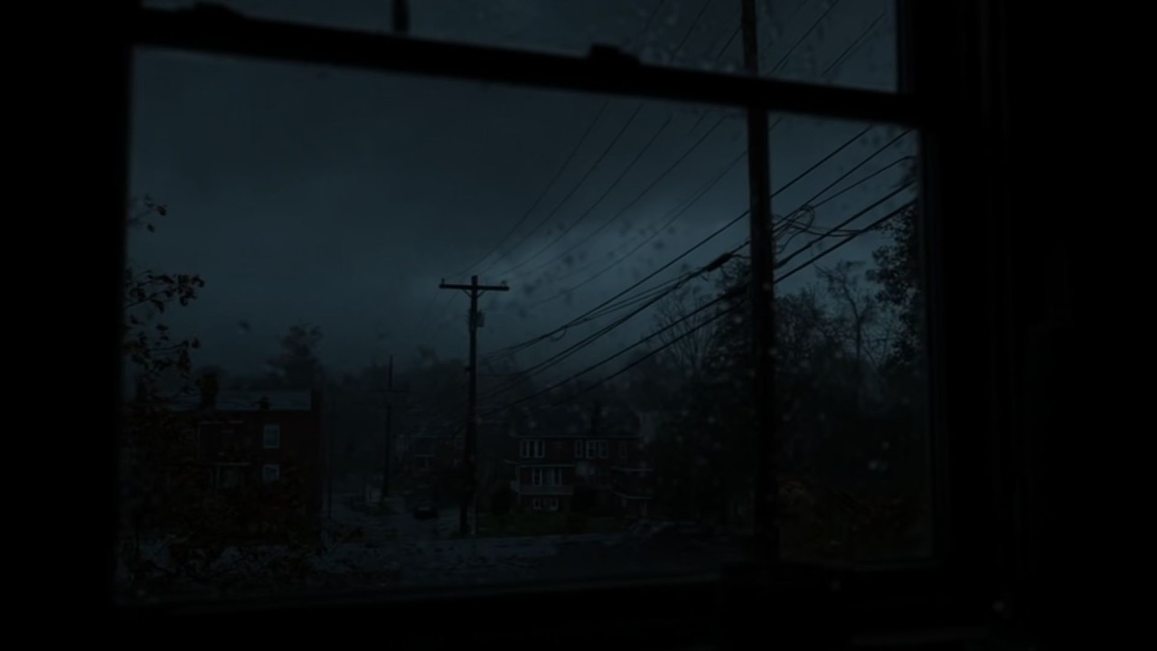 The Streets were deserted on a stormy day | Deep Relaxation Sleep | 3 HOURS