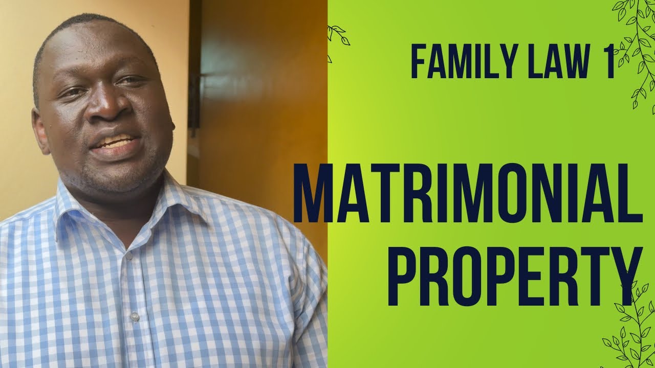 Family law 1.Matrimonial property.