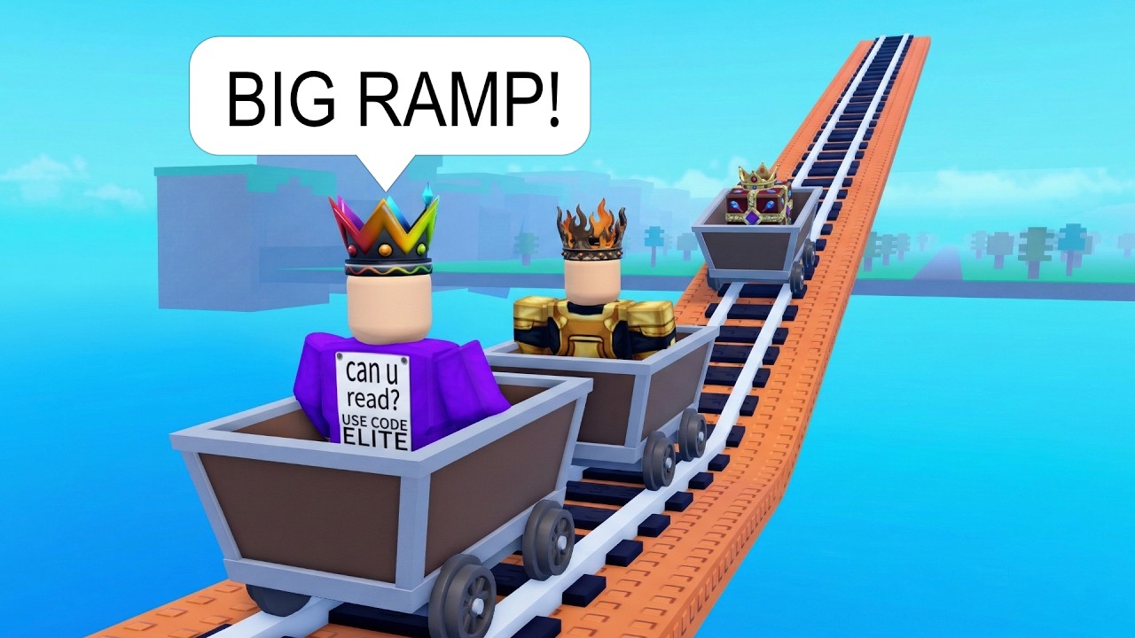I Drive A CART Off a RAMP on Roblox BUT It's at HIGH SPEED