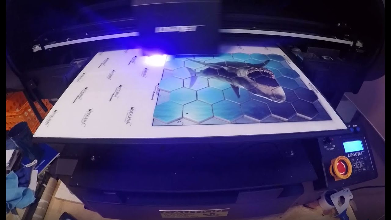 Creating Mosaic Tile Printing Image with LogoJet UVx60XL UV Printer