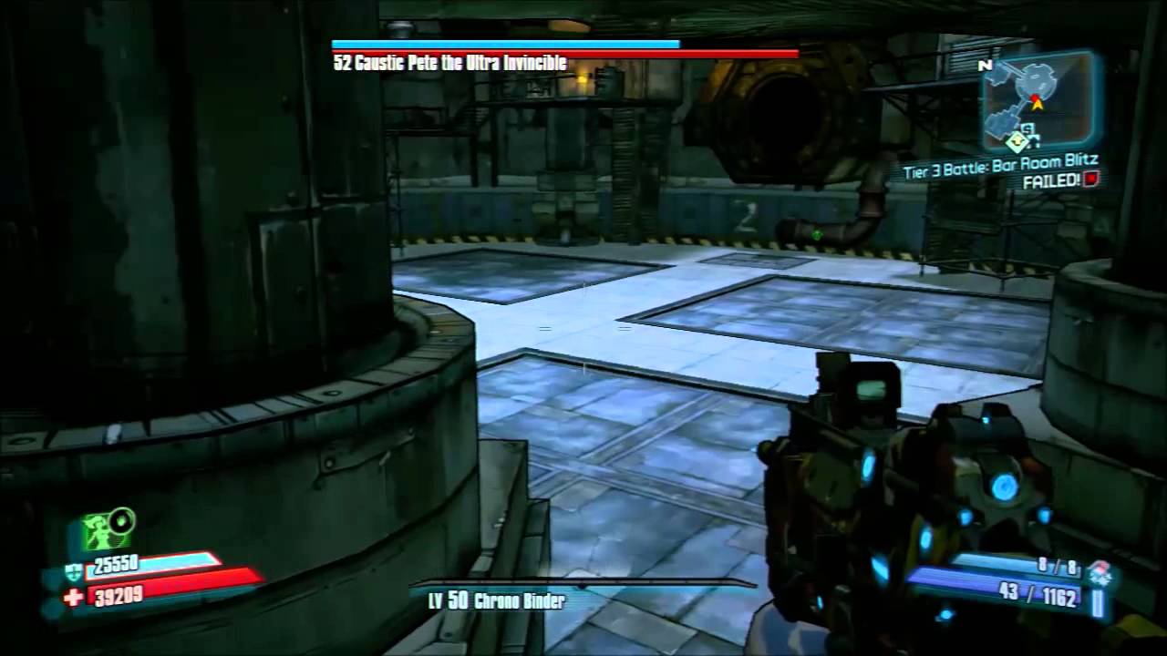Borderlands 2 - Defeat Pyro Pete The Invincible Using Map Exploit