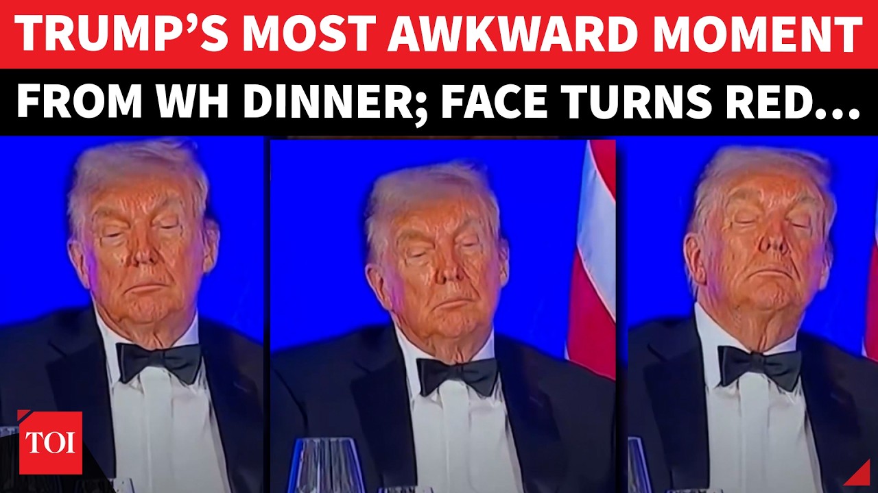 ON CAM: Trump&rsquo;s WEIRD Red-Faced Moment After &lsquo;COLLAPSE&rsquo; At WHCD; SHOCK Health Scare