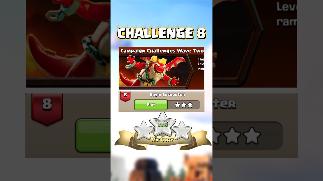 Easy 3 Star Dragon Escape Challenge Level 8!! Eagle Encounter 8th Challenge Step-by-Step Guide!