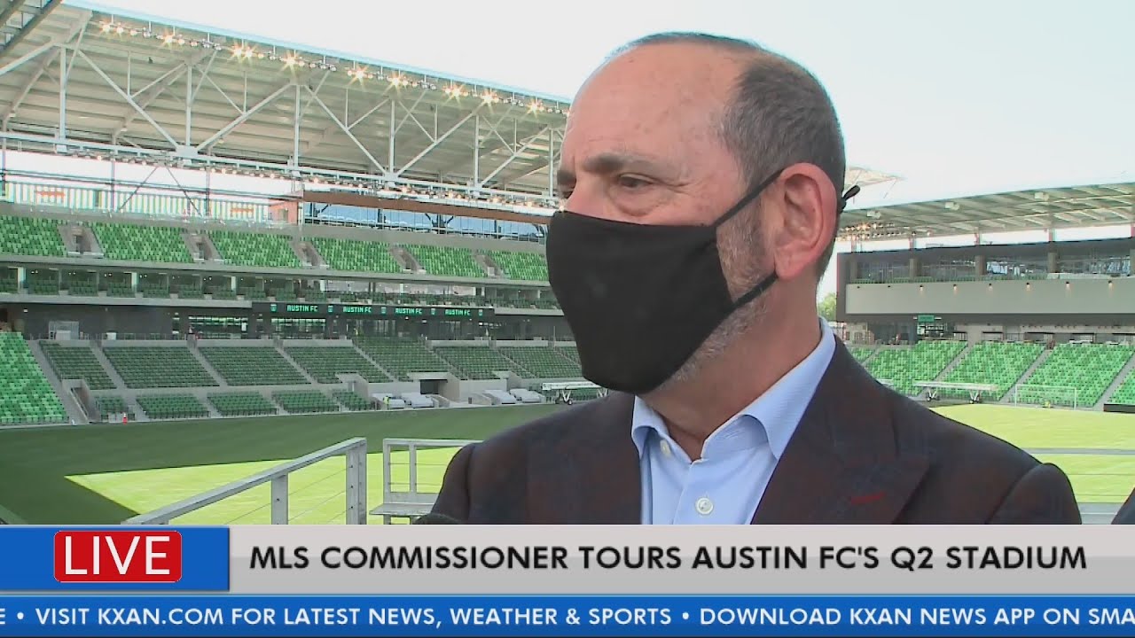 MLS commissioner tours Austin FC's Q2 Stadium
