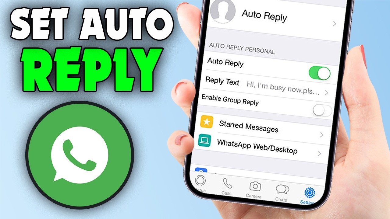 Как настроить автоматический ответ на сообщения в WhatsApp (2026)