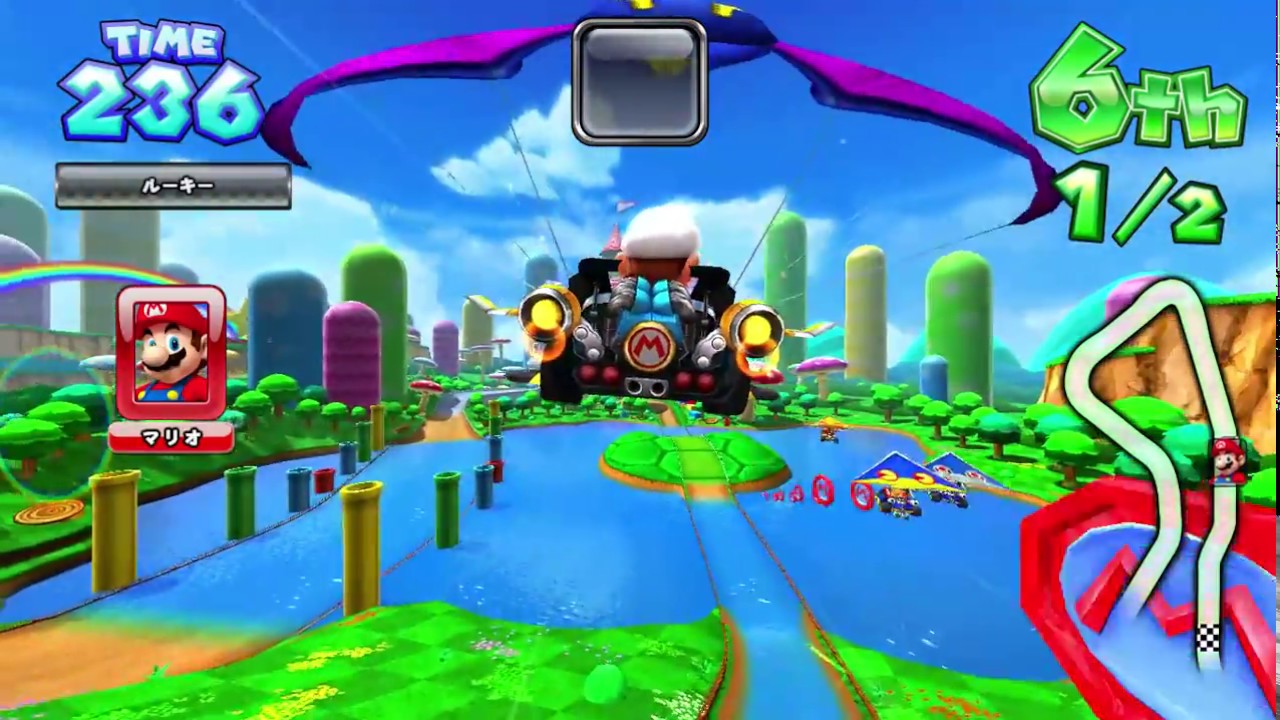 Mario Kart Arcade GP DX 150cc Class with Mario on the Kingdom Way Circuit マリオカート アーケードグランプリDX #014