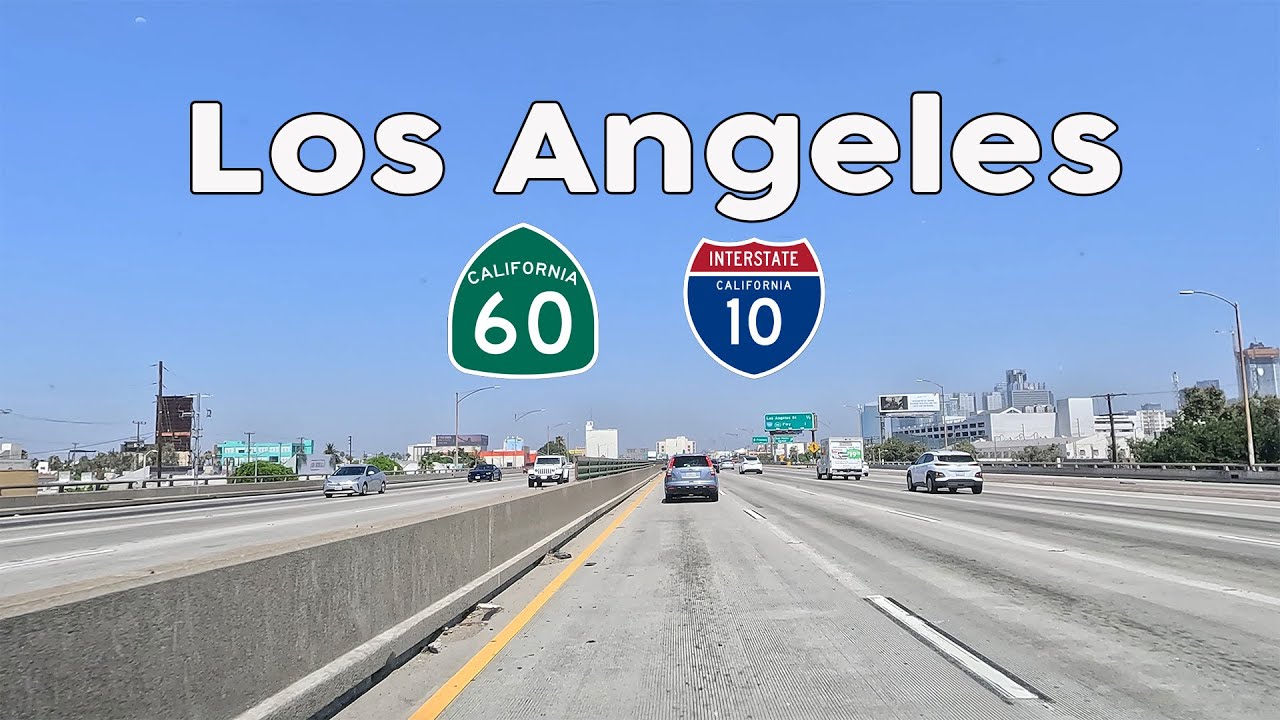 Breathtaking Los Angeles Freeway Adventure: Driving Interstate 10 and SR60 West | Rodeo Drive 4K