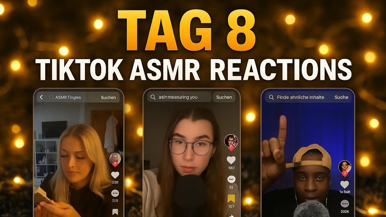 TikTok ASMR Reaction – Die BESTEN Trigger überhaupt! 🤯🔥