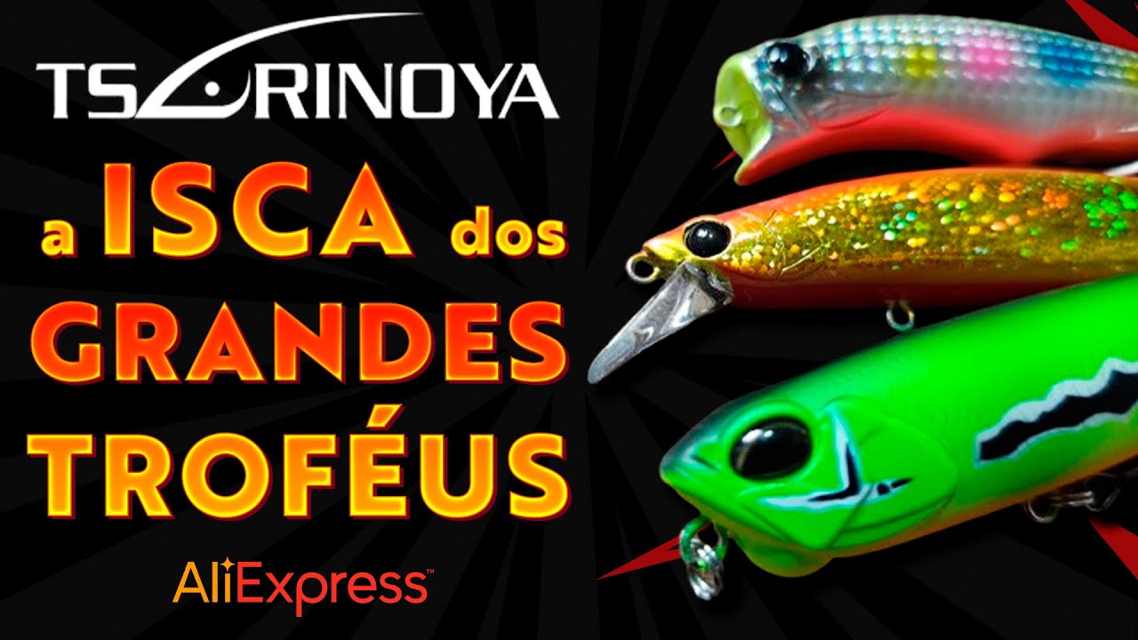 Iscas que você precisa ter na caixa, TSURINOYA custa pouco e pega muito peixe !!! AliExpress