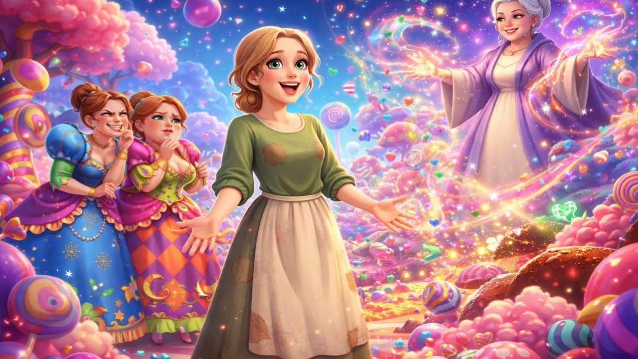 She Was Left Out… 💔 Then a MAGICAL Candy World Appeared! 🍭✨ | Cinderella Animation