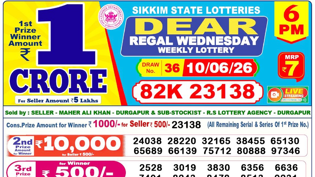 Lottery Sambad Live 6pm 10.06.2026