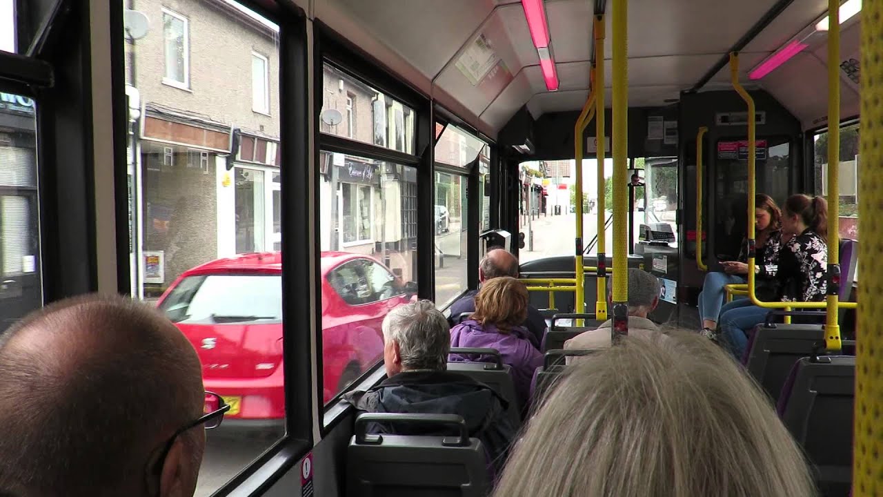 Ride aboard the oldest First Hadleigh bus, Dennis Dart 42439 (P439 ORL)