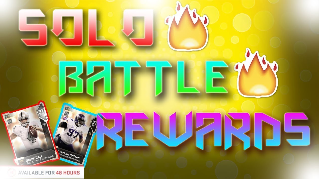 SOLO BATTLE REWARDS! MADDEN 19