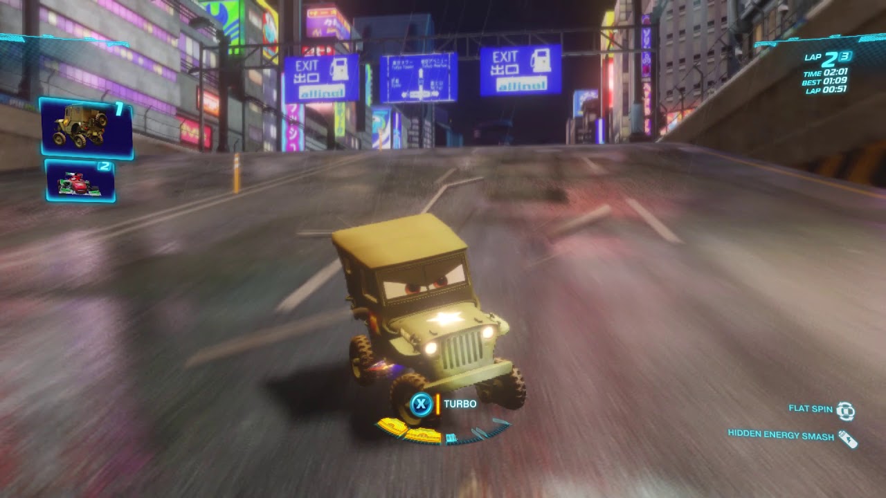 Cars 2: The Video Game | Sarge - Ginza Sprint! | WhitePotatoYT!