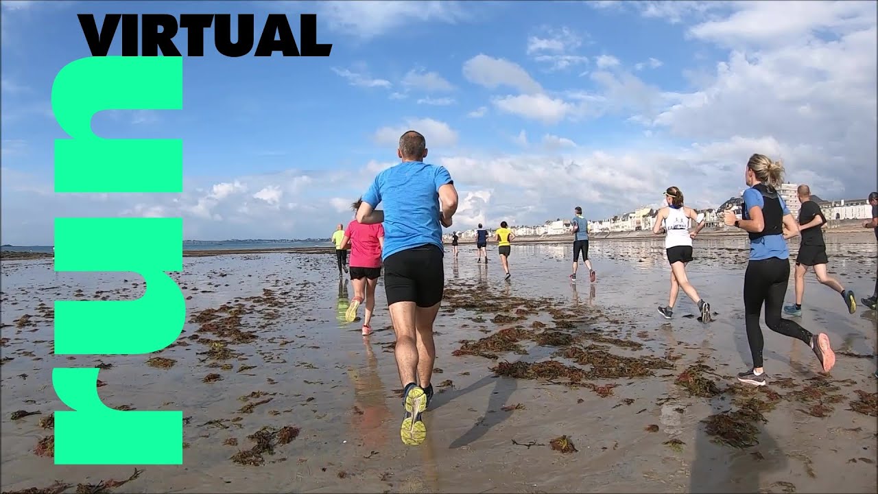 Virtual Run In Race For Treadmill |  Saint-Malo 🏃‍♂️‍➡️Paramé