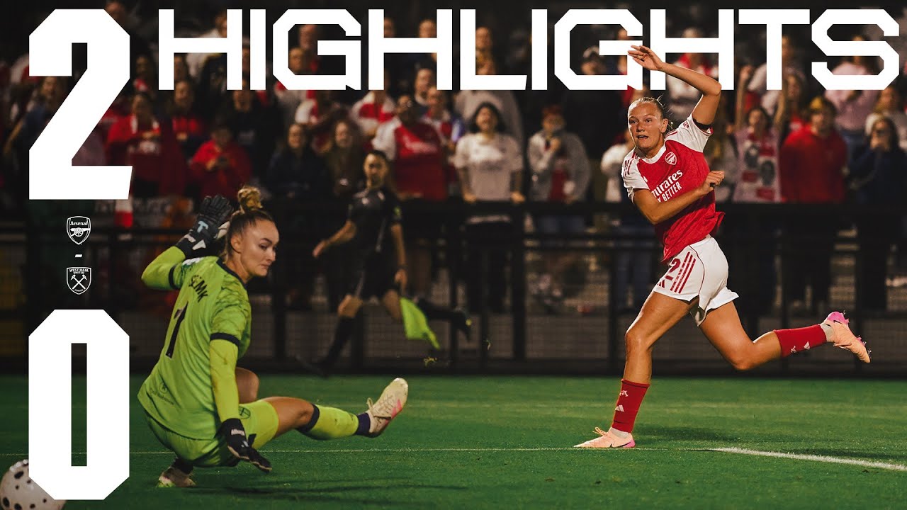 FRIDA GRABS A DOUBLE IN HAMMERS WIN! | Arsenal Women 2-0 West Ham United | Pre-season