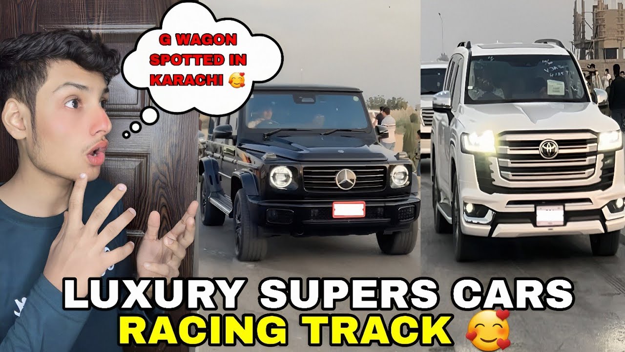 G WAGON SPOTTED IN KARACHI 😳 [ LUXURY SUPER CARS RACING TRACK 🥰 