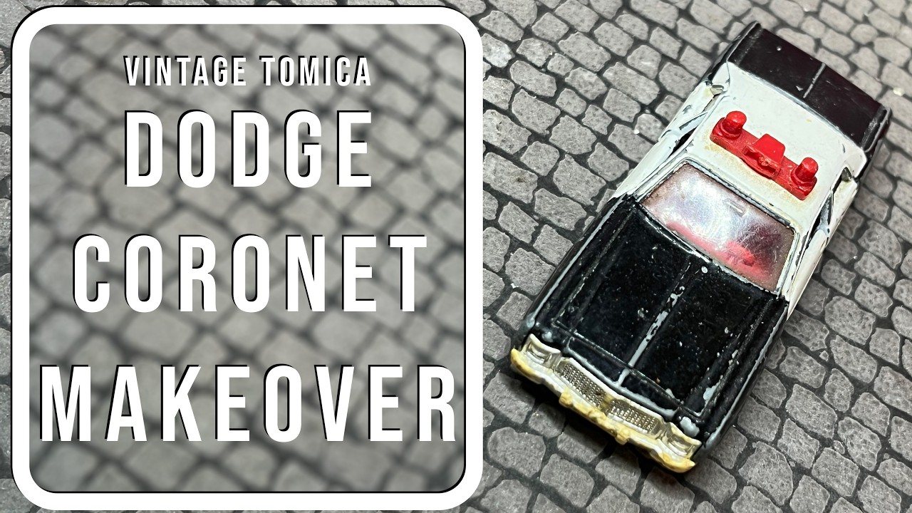 Vintage Tomica Dodge Coronet State Police Diecast Restoration