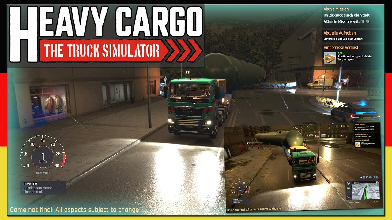 Schwertransport Simulator | XXL SCHWERTRANSPORT durch die STADT! | Heavy Cargo | Gameplay [Deutsch]