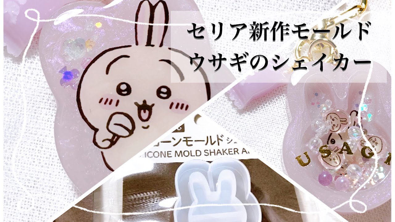 【レジン】セリアの新作シェイカーモールドでキーホルダーを作ってみたよ☺️/resin/resin accessory/レジンアクセサリー/ヘアアクセサリー/レジン作り方/レジンクラフト/推し活