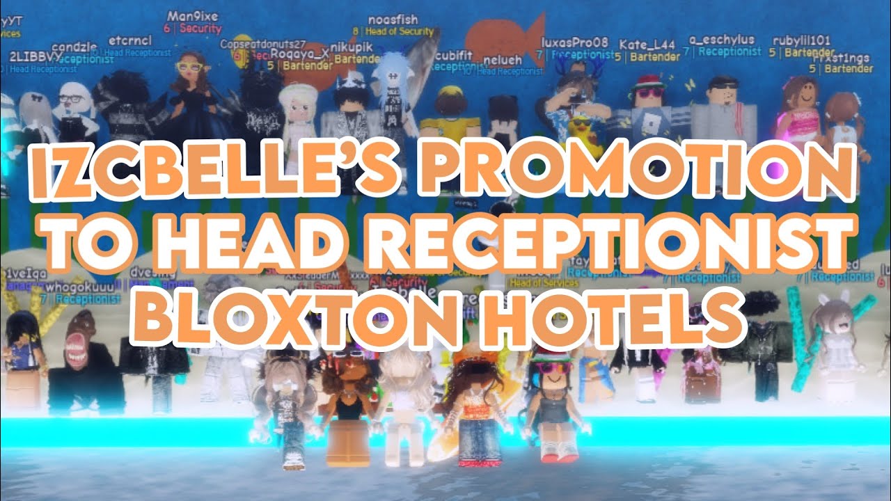Izcbelle’s promotion to Head Receptionist | Bloxton Hotels