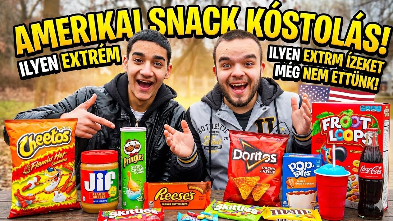 Amerikai Snack Kóstolás 🇺🇸😱