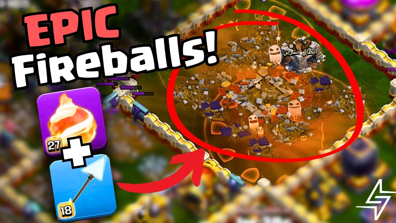 SWAGGING 10 spells in ONE RAID - Fireball Rocket Loon | TH16 Best Attacks