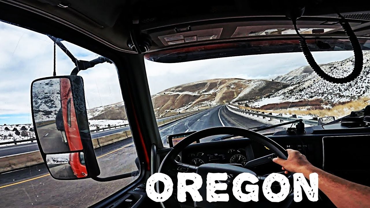 POV real life ATS. Oregon I-84. Forests and mountains, a great place to be.