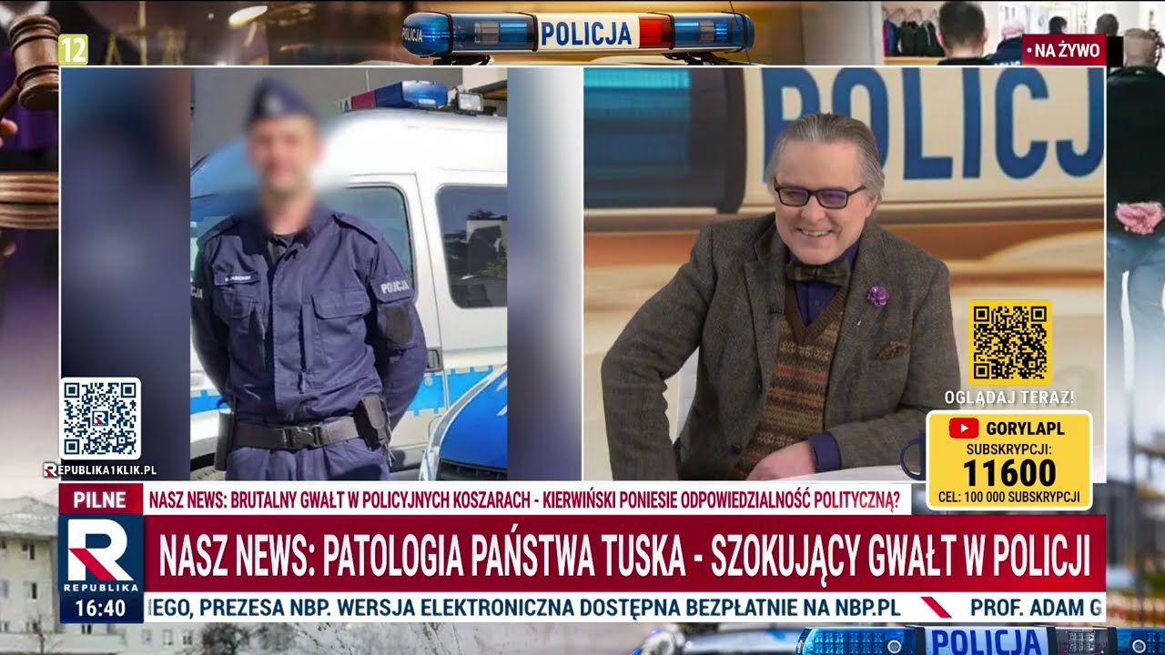 Patologia państwa Tuska - szokujący gwałt w policji! | Republika Dzień