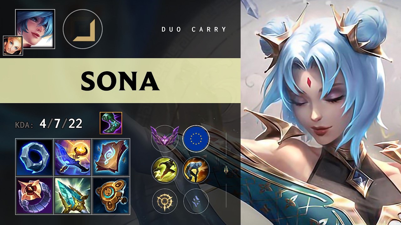 Sona Carry vs Lucian - EUW Master Patch 26.11