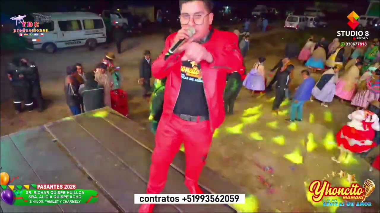 Yhoncito Mamani y su grupo cenizas de amor mix en vivo carnavales 2026 challapampa 