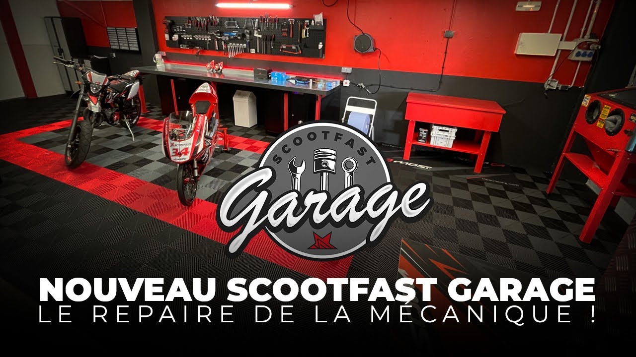 Le ScootFast Garage trop stylé. Le repère de la mécanique 50cc et plus !