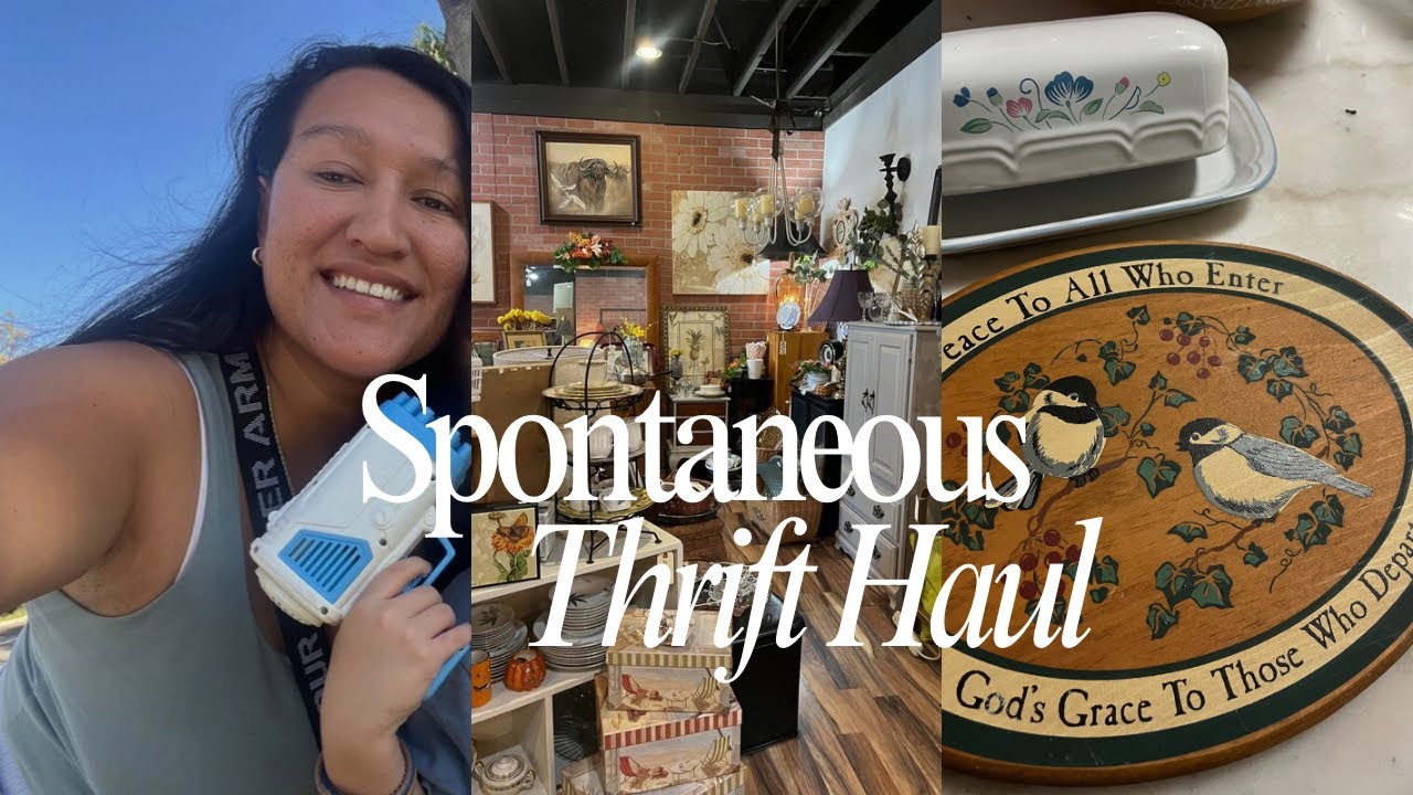 Thrift Haul, Spring Inspo, Spontaneous days